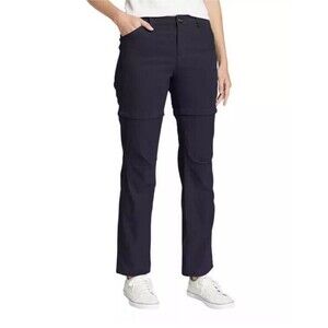 Eddie Bauer Ladies' Convertible Hiking Outdoor Pant Short NEW SIZE 4 Navy Blue